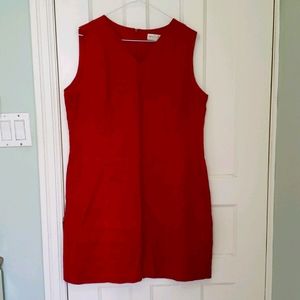 Reddish dark orange linen dress size large